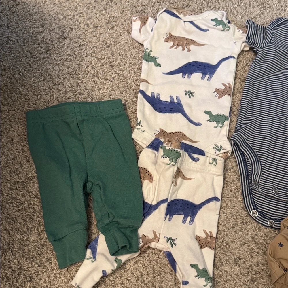 5 Piece Newborn Carters Boys Set Pants Shorts Onesies - Picture 4 of 4
